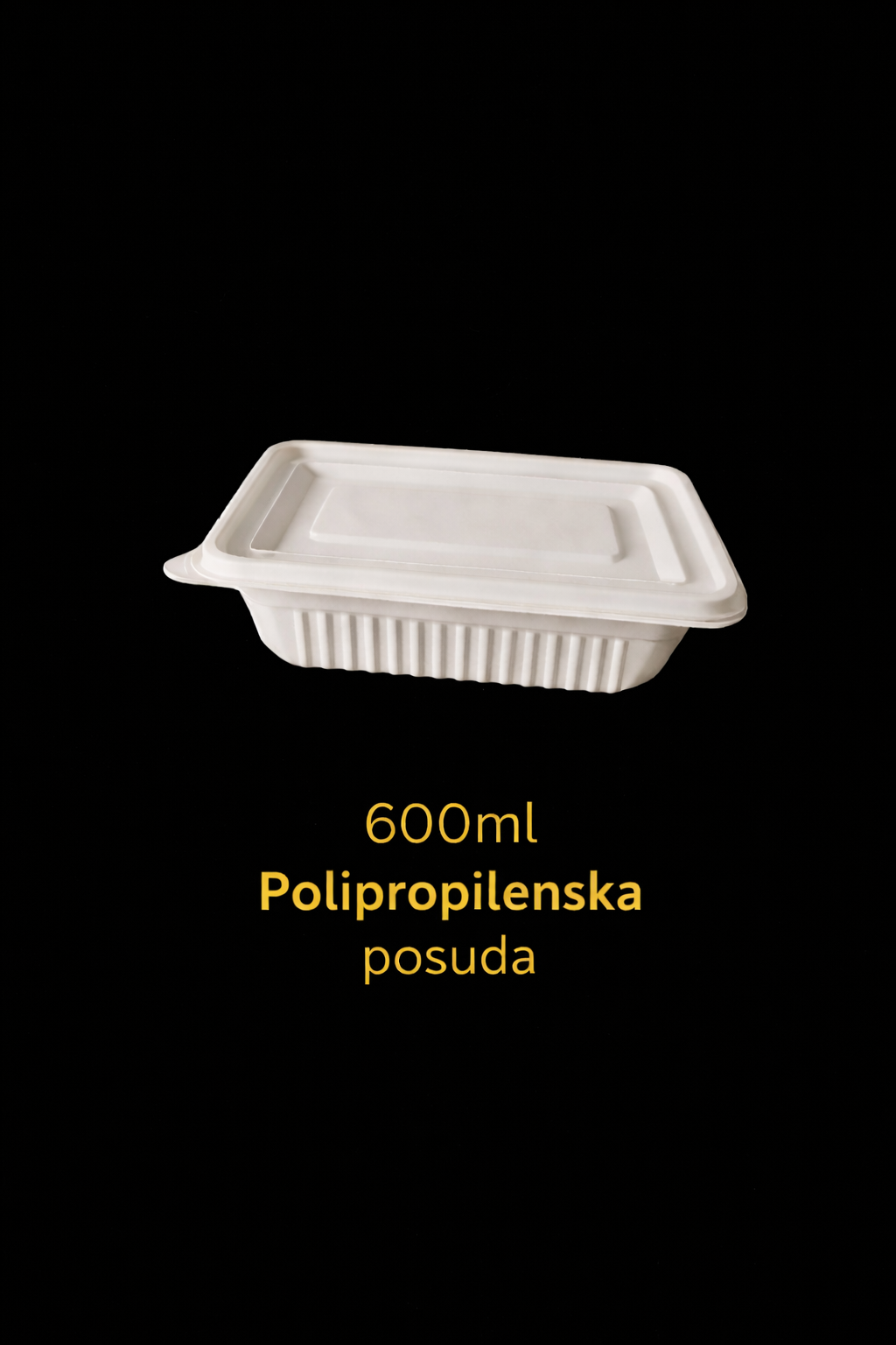 Polipropilenska posuda bez pregrada 600 ml