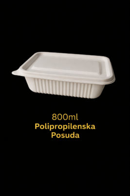 Polipropilenska posuda bez pregrada 800 ml